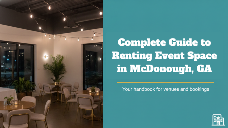Renting Event Space in McDonough, GA