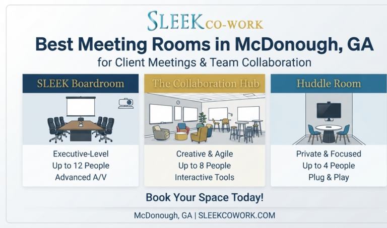 Best Meeting Rooms in McDonough, GA for Client Meetings & Team Collaboration